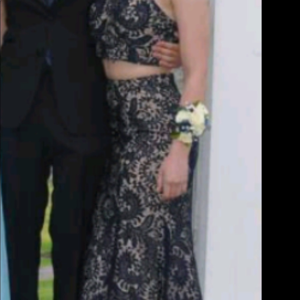 Navy Blue Prom Dress